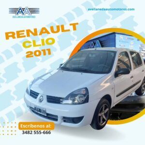 Renault Clio 1.2 Pack 5ptas Año 2011Km. 69.734